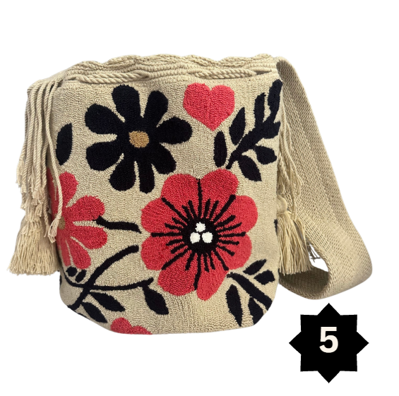 Punch Needle Bucket Bags -Large