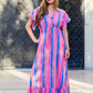 Blue/Pink Stripe Dress