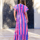 Blue/Pink Stripe Dress