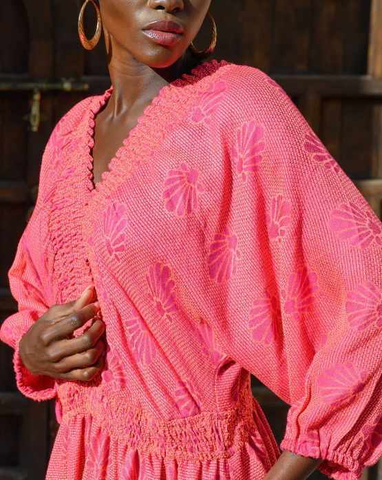 Pink Woven Dress