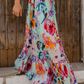 Blue Floral Maxi Skirt
