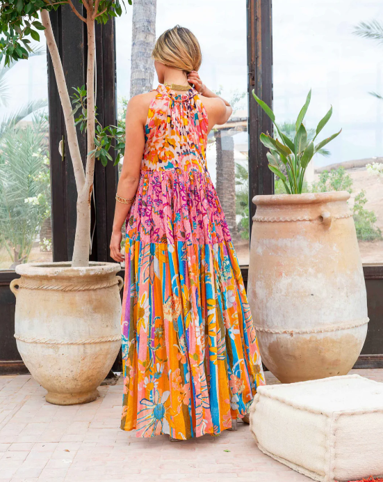 Multi Floral Maxi Dress