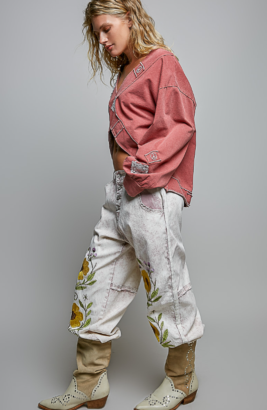 Wild & Free Embroidered Jeans