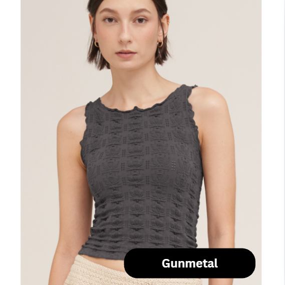 Lettuce Edge Lace Tank Top