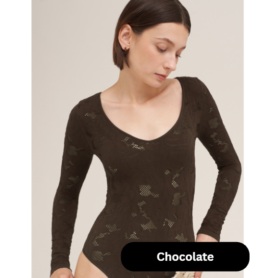 Lace Textured Bodysuit *Final Sale*