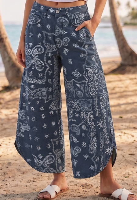 Headed West Paisley Pants