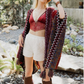Electric Moon Knit Poncho