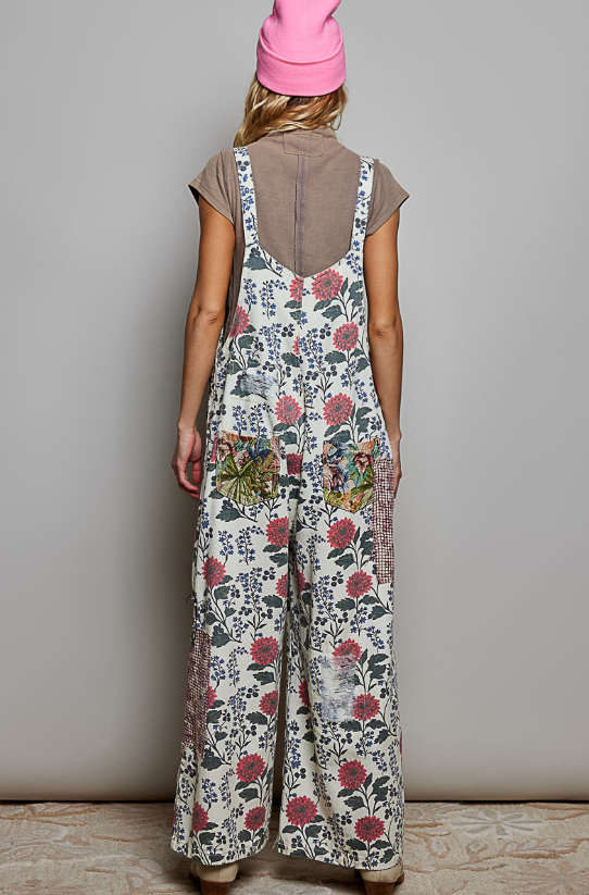Ramble On Floral Overalls