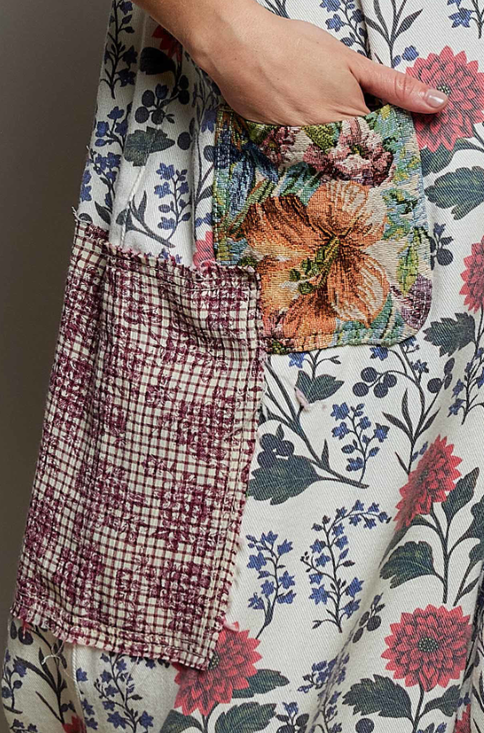 Ramble On Floral Overalls
