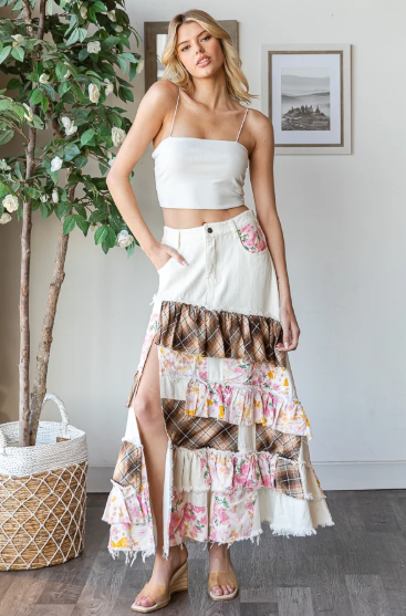 Patchwork Ruffle Skirts *Final Sale*