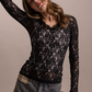 Long Sleeve Lace Tops
