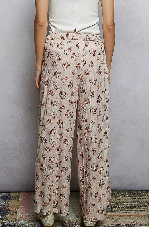 Floral Wide Leg Pants *Final Sale*