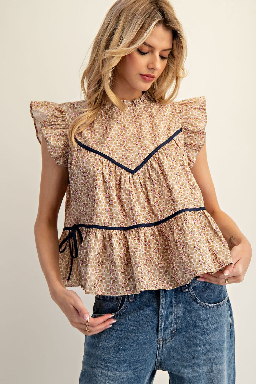 I'll Be Around Floral Top