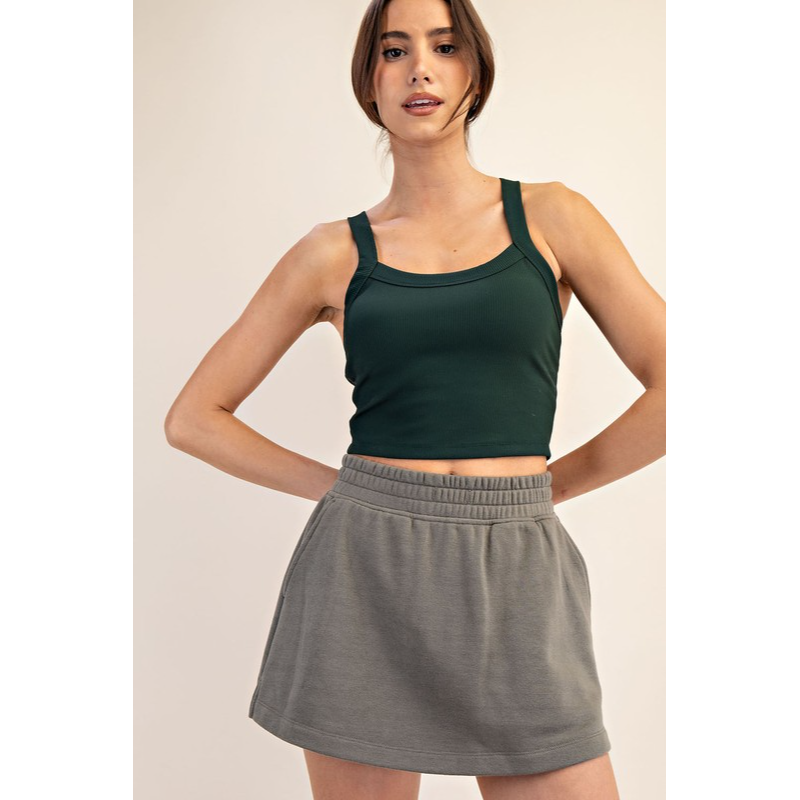 Lose Control French Terry Skort