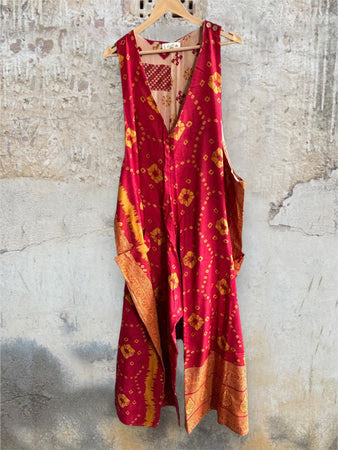 All For One Wide Leg Sari Jumpsuit