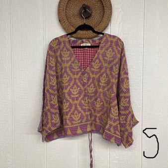 Kantha Butterfly Top