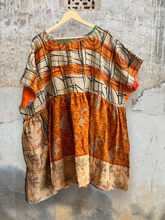 Babydoll Dress in Kantha