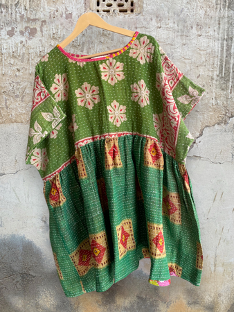 Babydoll Dress in Kantha